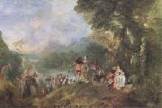 Jean-Antoine Watteau, The Embarkation for Cythera (mk05)